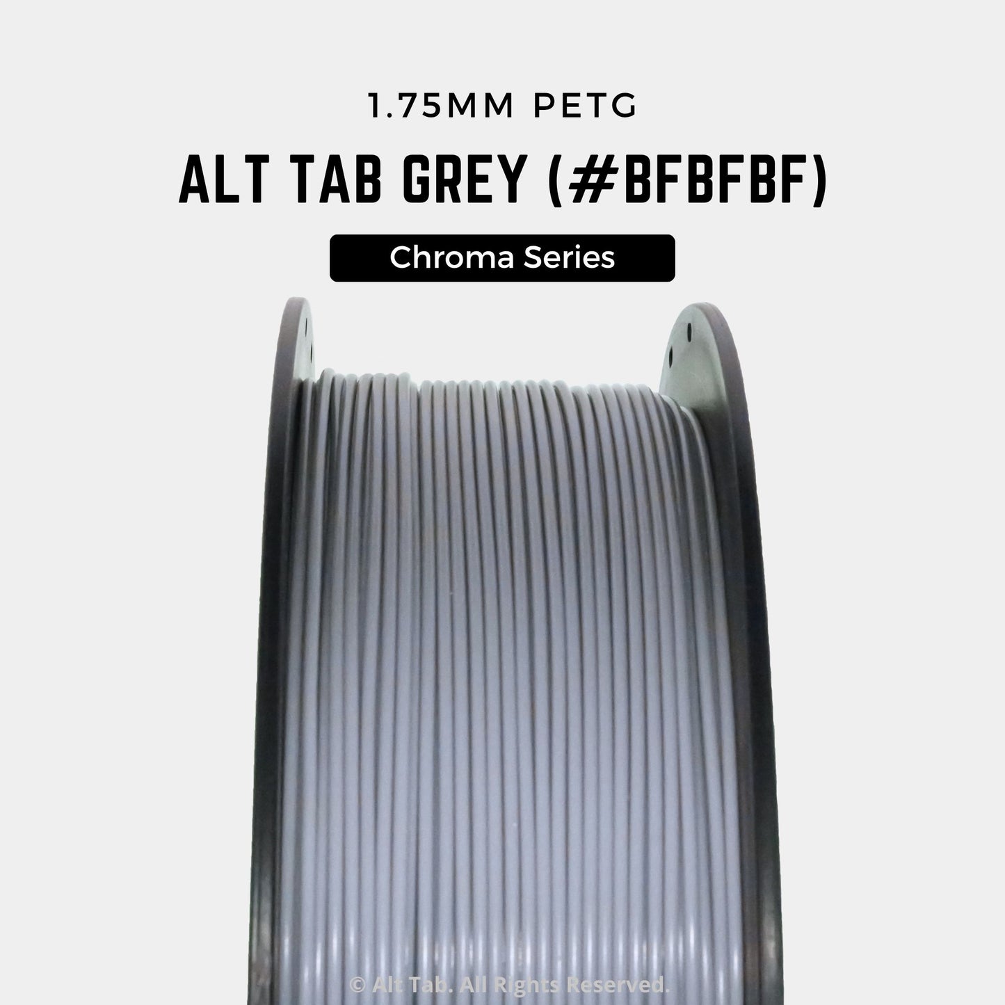 PETG Chroma - ALT TAB Grey (1.75mm 1KG Filament)