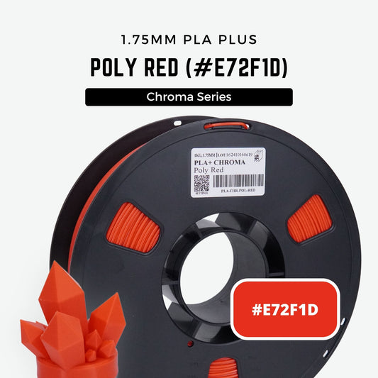 PLA PLUS/PRO Chroma - Poly Red (1.75mm 1KG Filament)