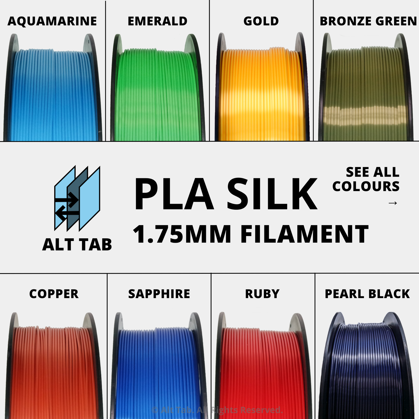 Silk PLA Filament 1.75mm 1KG