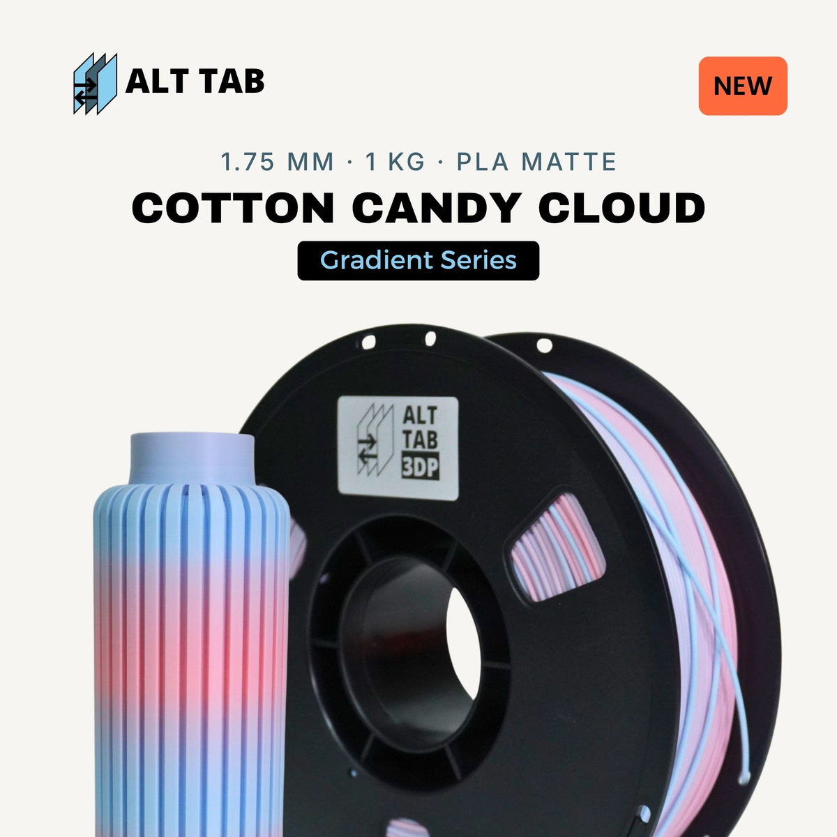 PLA Matte Gradient 3D Printer Filament Series (1.75mm 1KG)