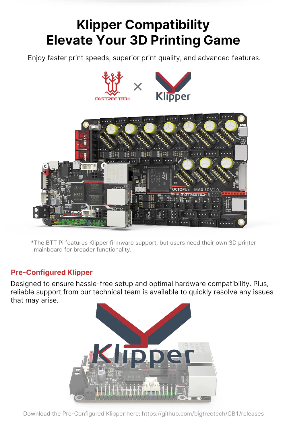 BIGTREETECH BTT Pi V1.2 | Raspberry Pi Project, 3D Printer DIY Upgrade, Klipper