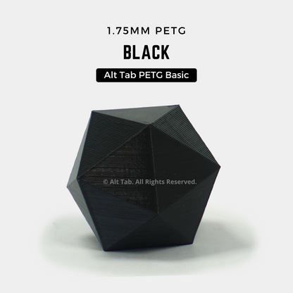 PETG Basic – Black (1.75mm 1KG Filament)