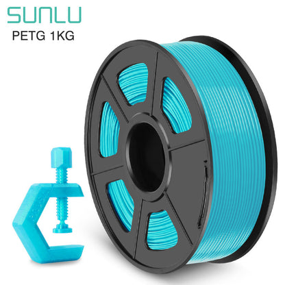 SUNLU PETG Cyan Filament | 1.75mm 1KG for Premium 3D Printer/Printing