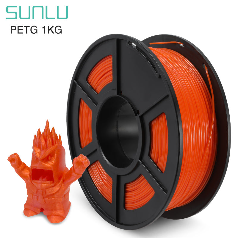 SUNLU PETG Orange Filament | 1.75mm 1KG for Premium 3D Printer/Printing