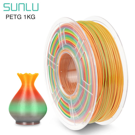 SUNLU PETG Rainbow Filament | 1.75mm 1KG for Premium 3D Printer/Printing