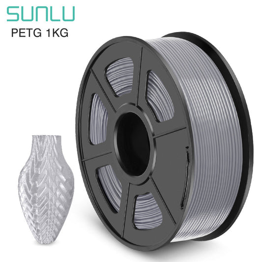 SUNLU PETG Silver Filament | 1.75mm 1KG for Premium 3D Printer/Printing