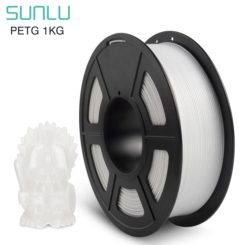 SUNLU PETG White Filament | 1.75mm 1KG for Premium 3D Printer/Printing