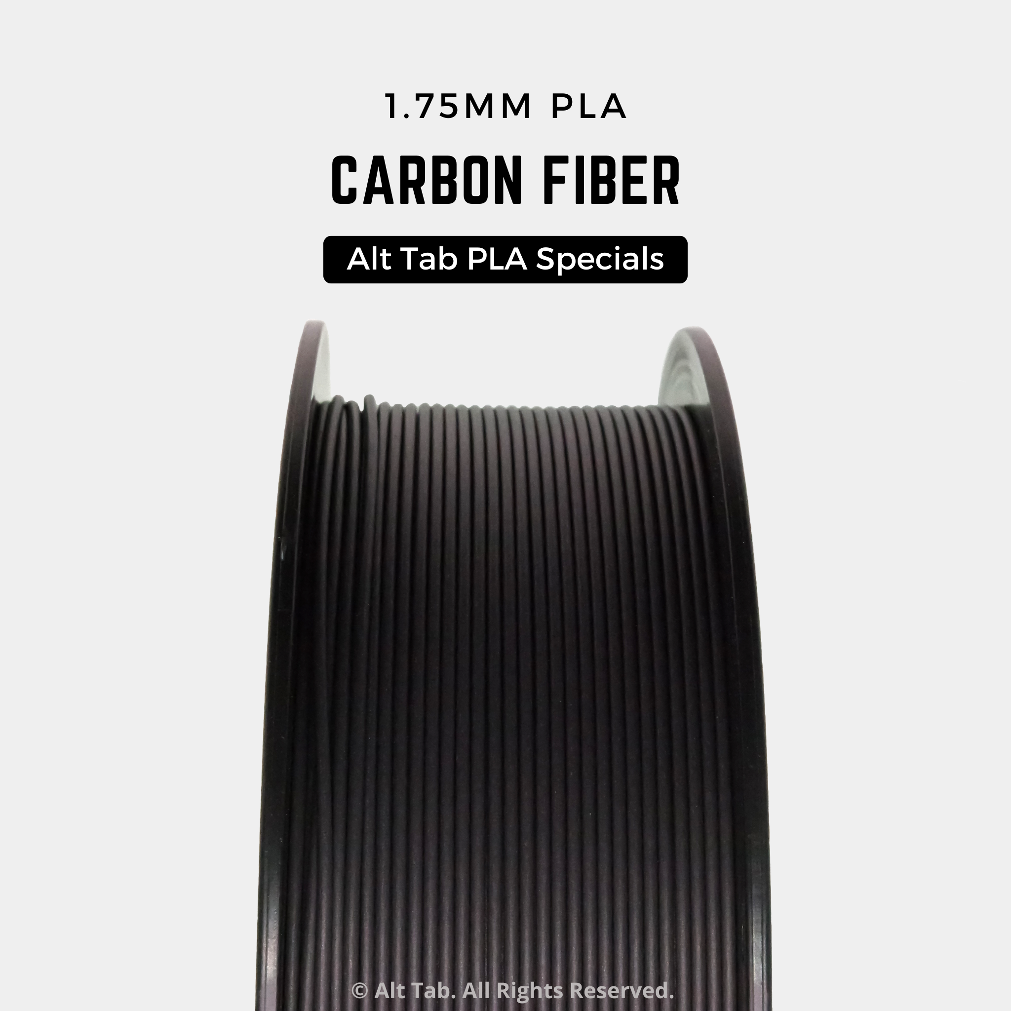Filemant Tab PLA Special – Carbon Fiber Infused (1.75mm 1KG Filament) – ALT TAB ...