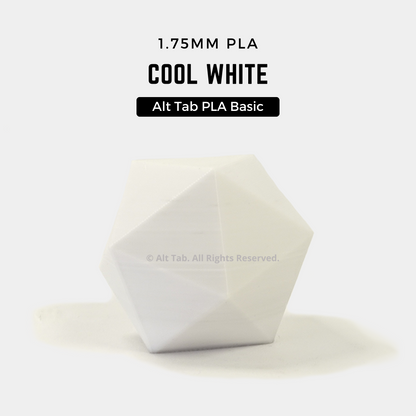 PLA Basic – Cool/Cold White (1.75mm 1KG Filament)