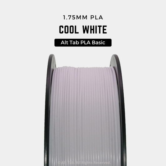 PLA Basic – Cool/Cold White (1.75mm 1KG Filament)