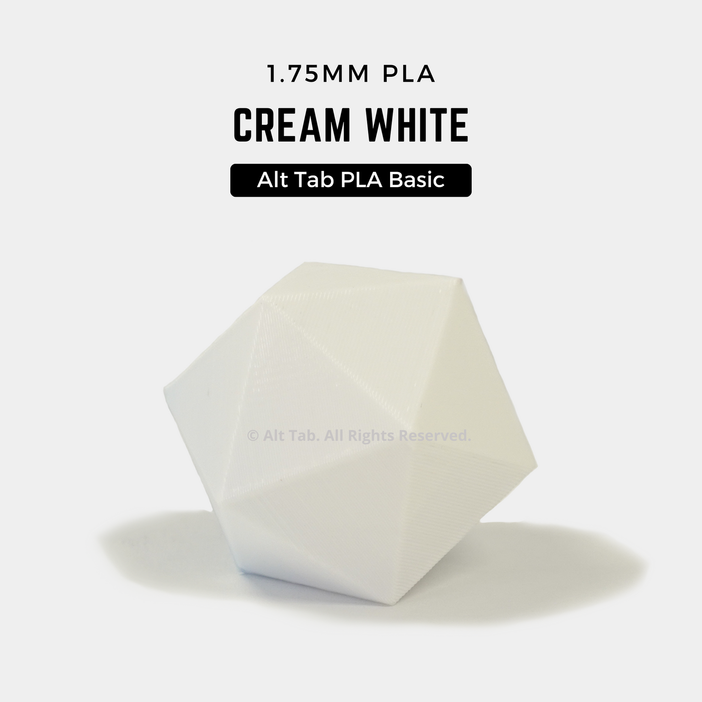 PLA Basic - Cream/Warm White (1.75mm 1KG Filament)