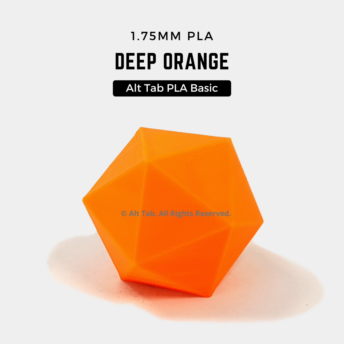 PLA Basic – Deep Orange (1.75mm 1KG Filament)