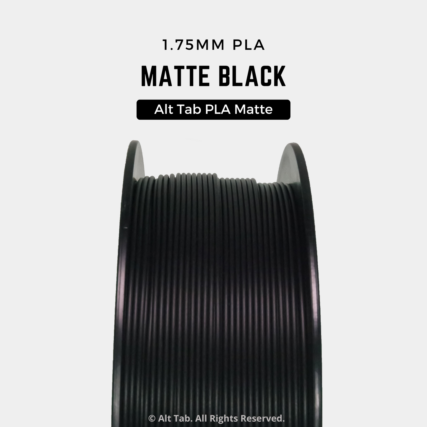 PLA Matte – Black (1.75mm 1KG Filament)