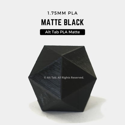 PLA Matte – Black (1.75mm 1KG Filament)