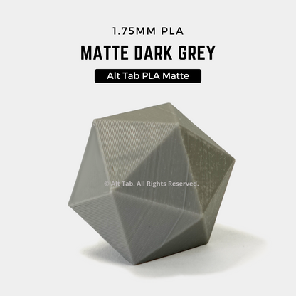 PLA Matte – Dark Grey (1.75mm 1KG Filament)