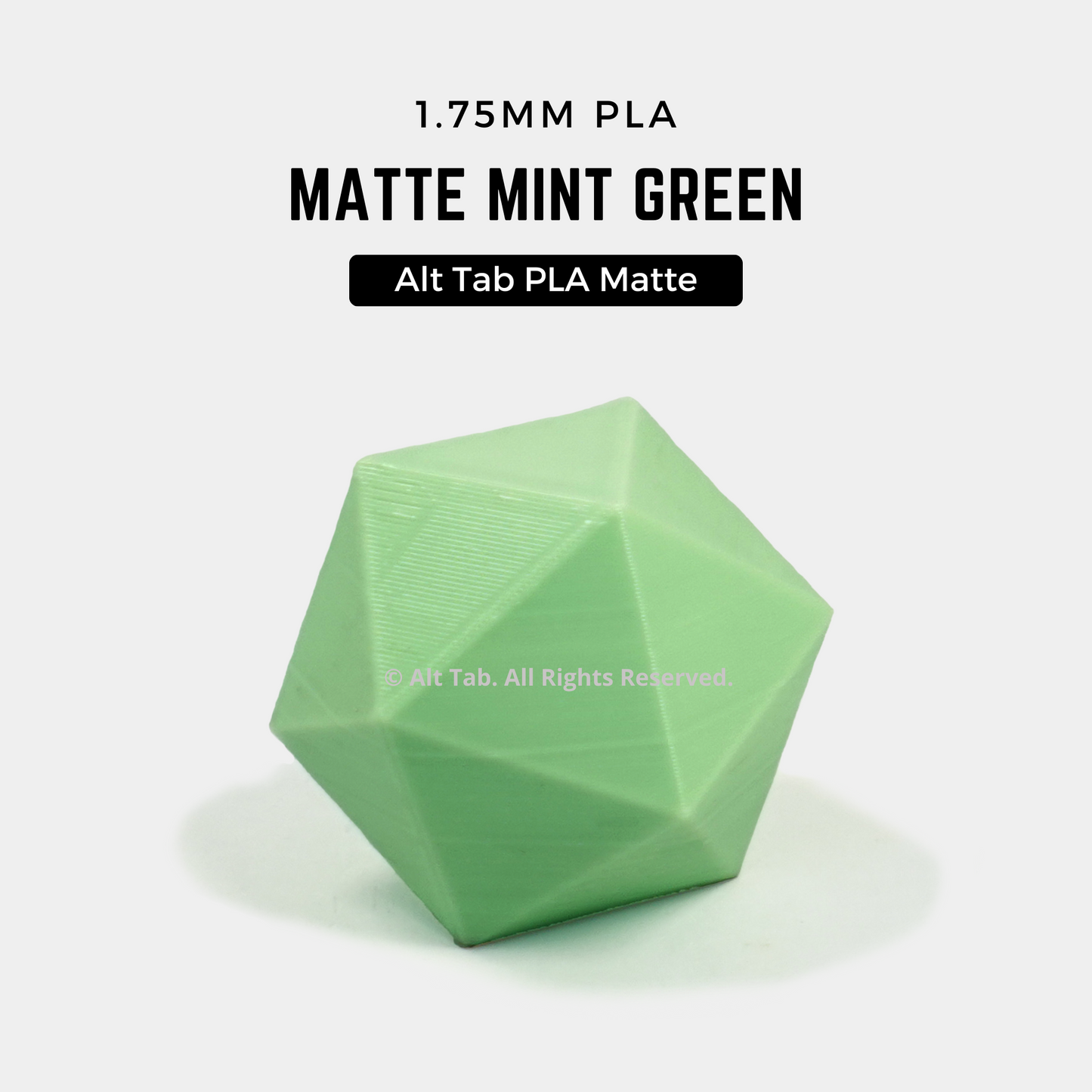 PLA Matte – Mint Green (1.75mm 1KG Filament)