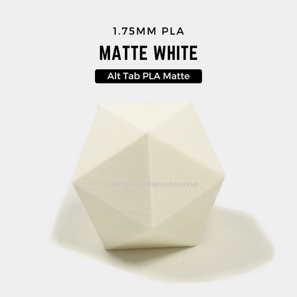 PLA Matte – White (1.75mm 1KG Filament)