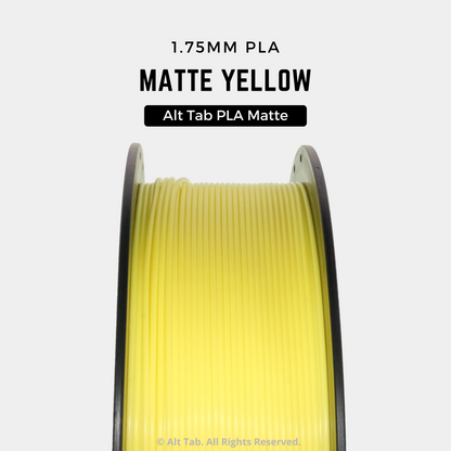 PLA Matte – Yellow (1.75mm 1KG Filament)