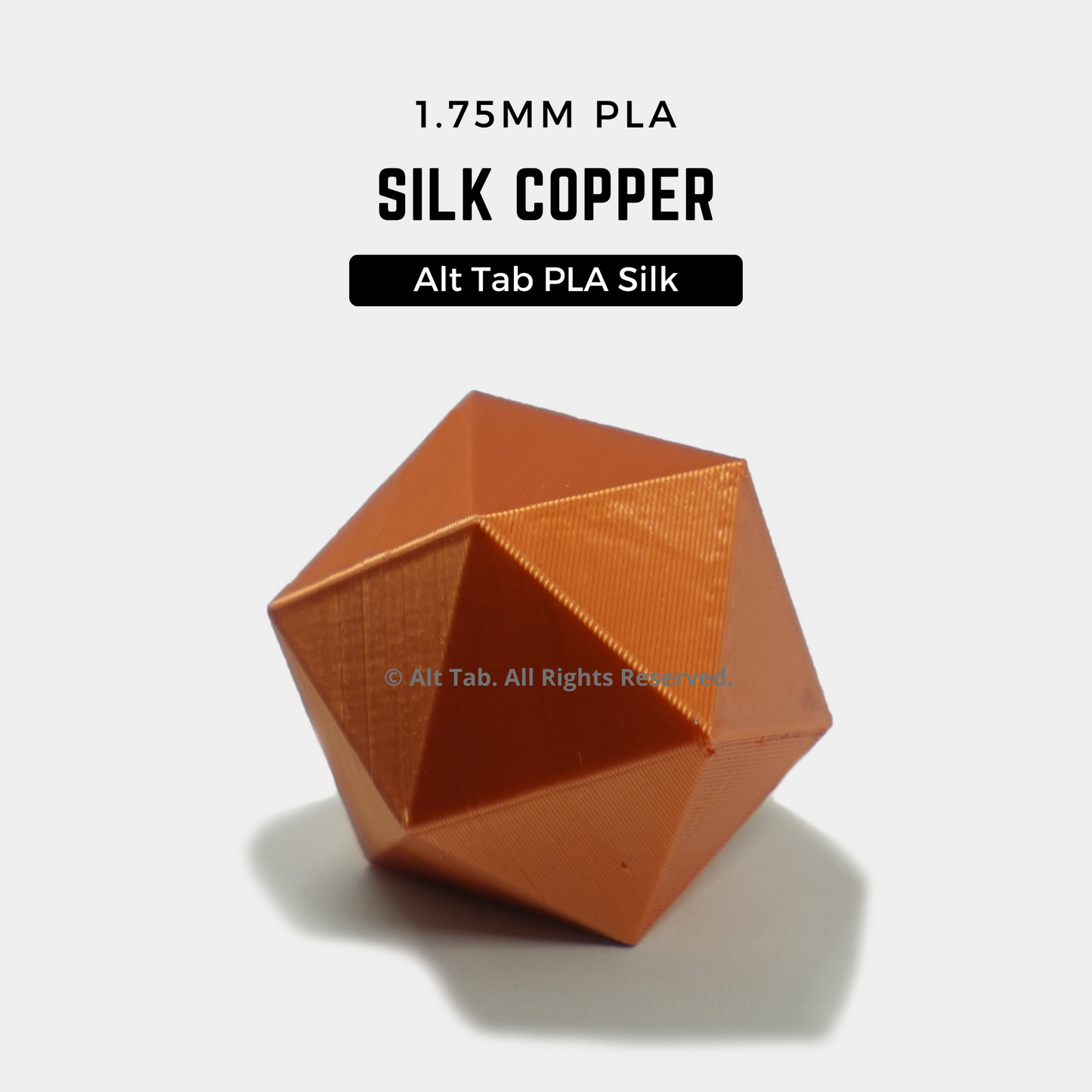 PLA Silk – Copper (1.75mm 1KG Filament)