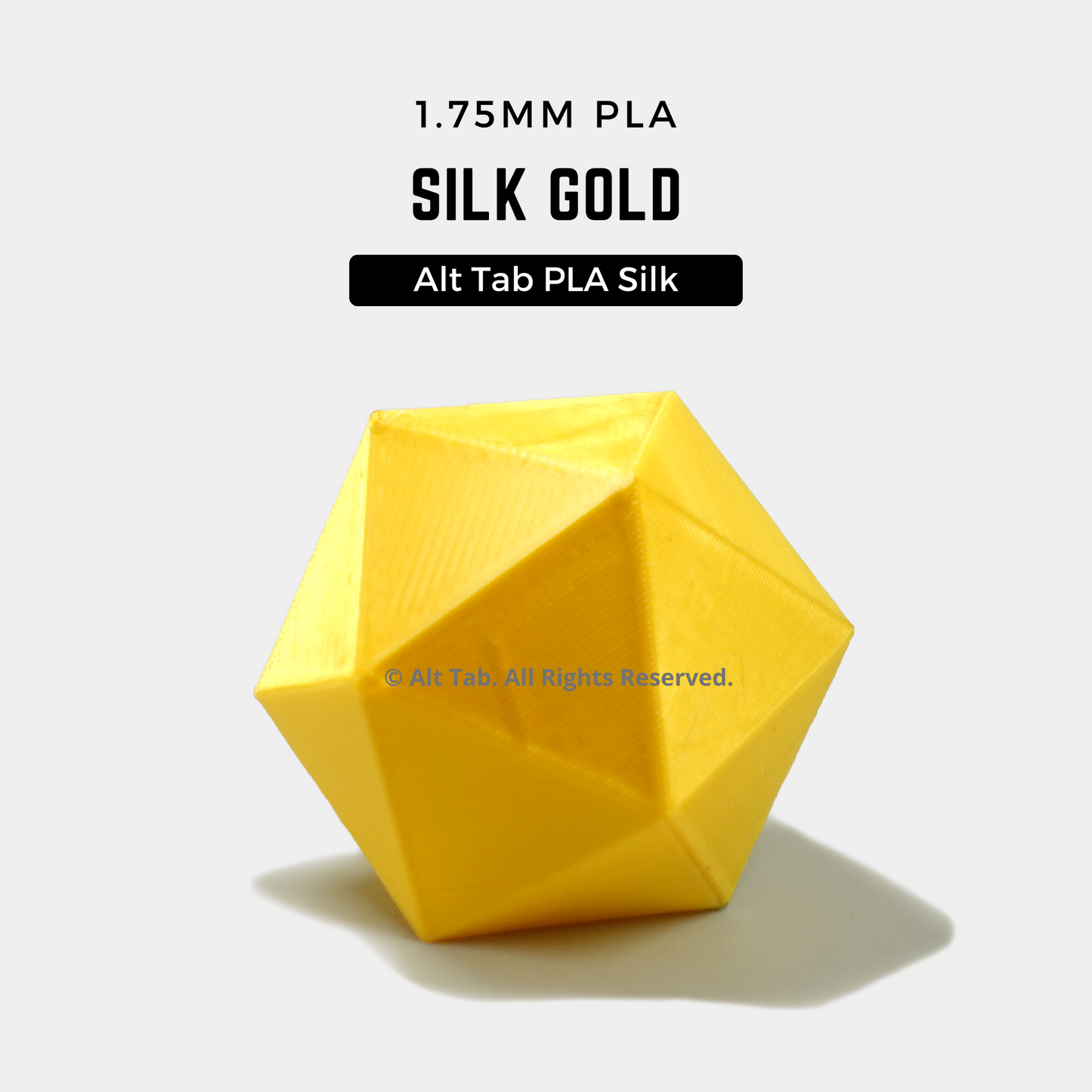 PLA Silk – Gold (1.75mm 1KG Filament)