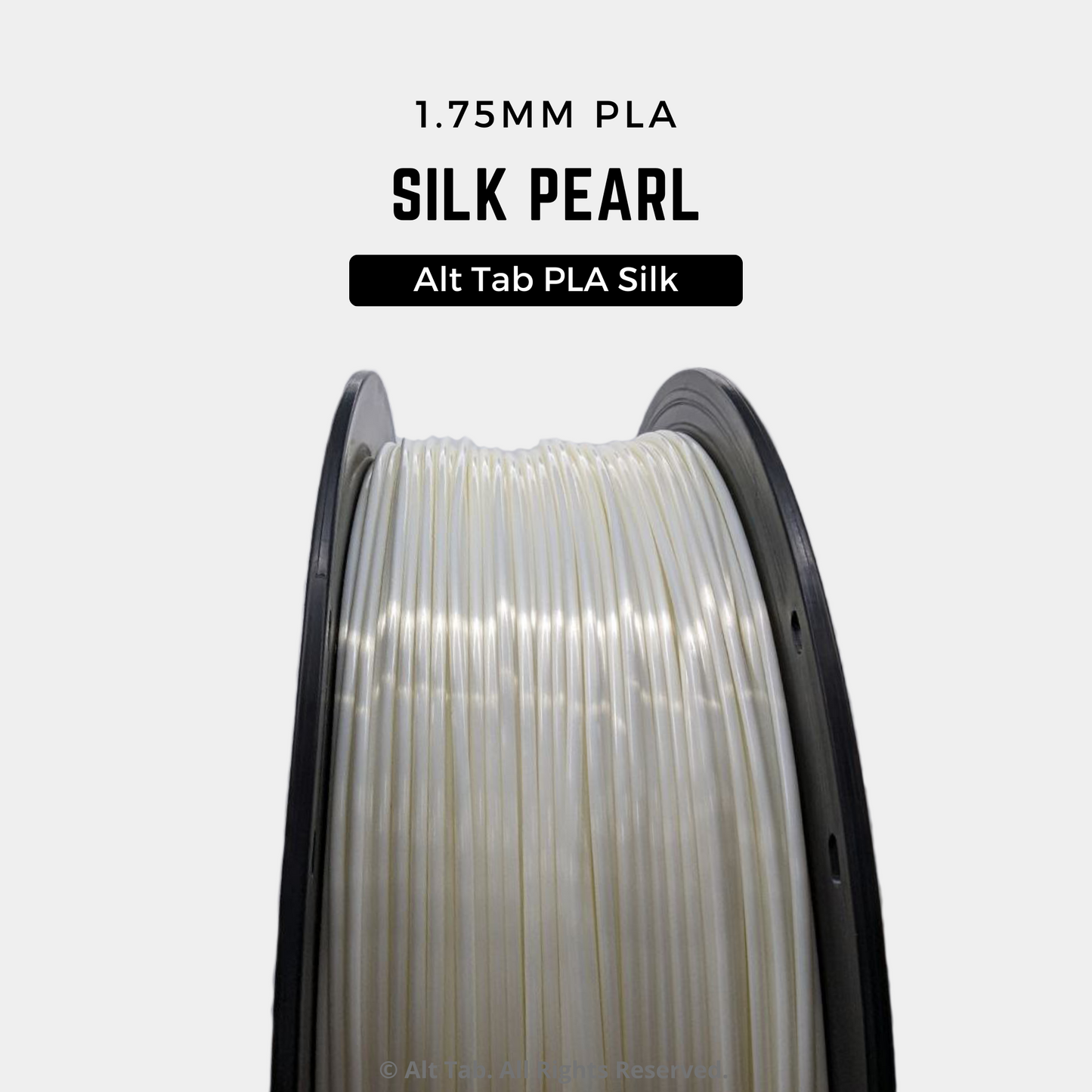 PLA Silk – Pearl (White) (1.75mm 1KG Filament)