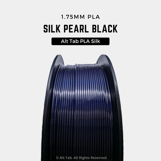 PLA Silk – Pearl Black (Black) (1.75mm 1KG Filament)