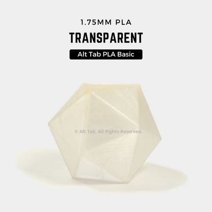 PLA Basic – Transparent (1.75mm 1KG Filament)