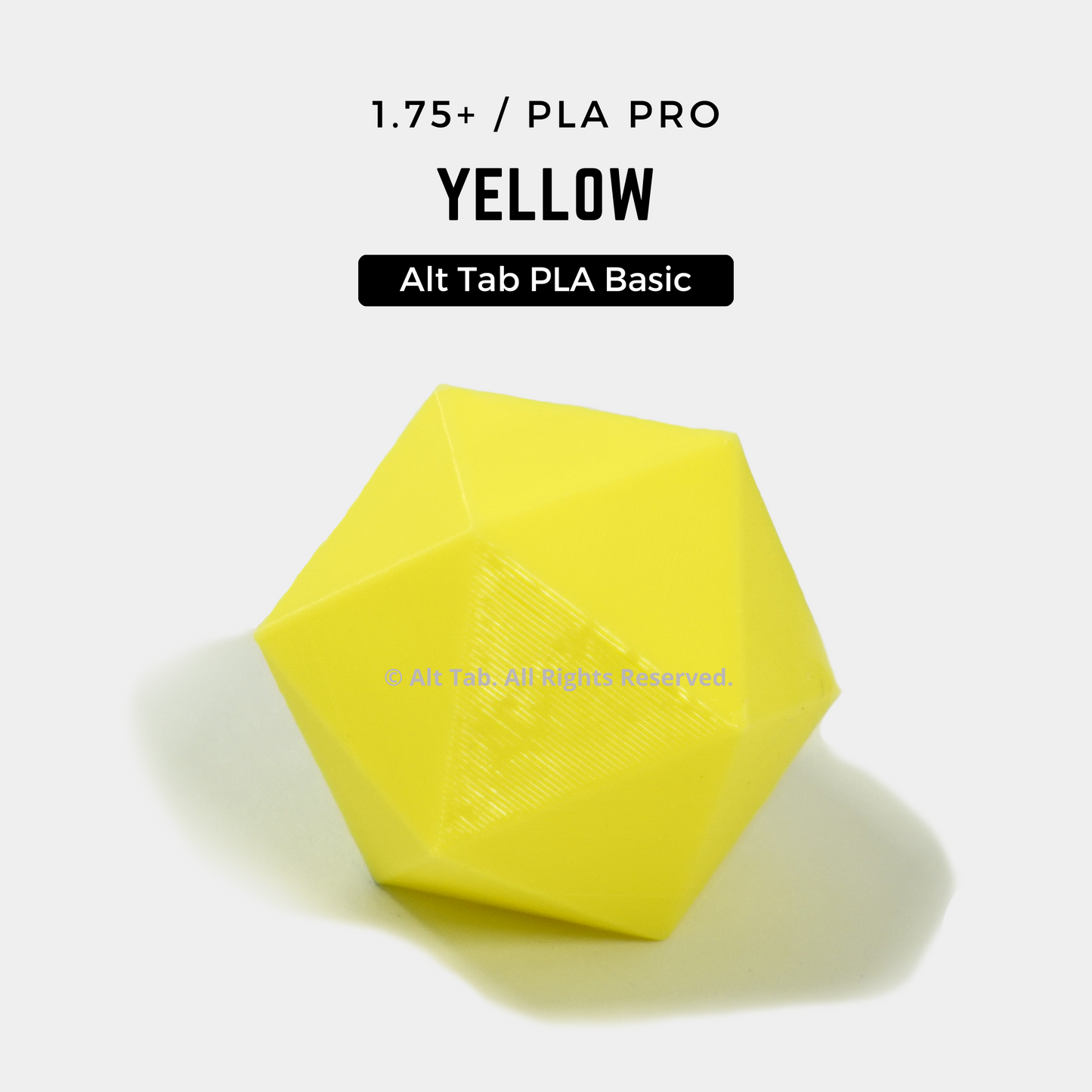 PLA Basic – Yellow (1.75mm 1KG Filament)