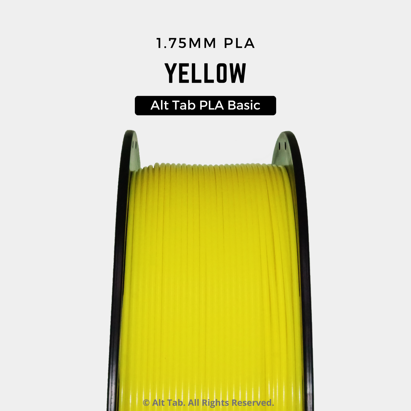 PLA Basic – Yellow (1.75mm 1KG Filament)