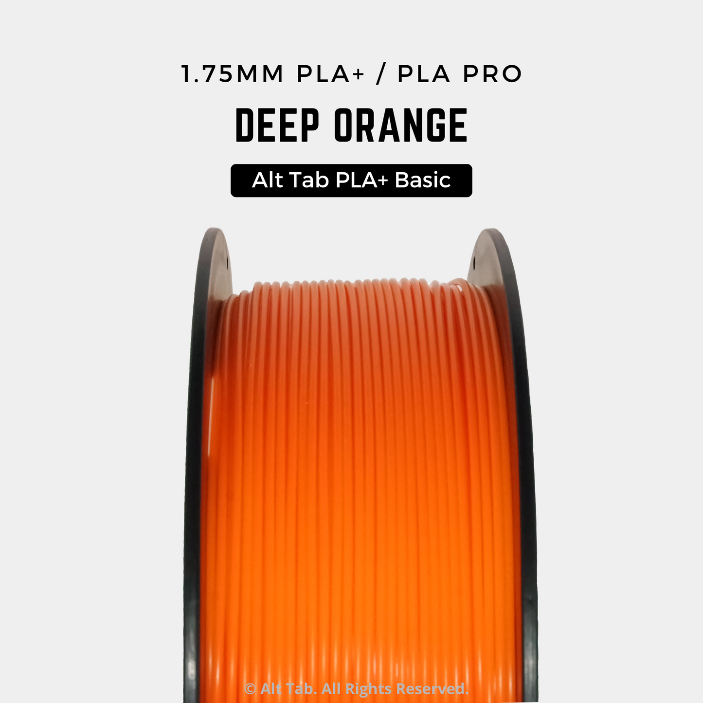 PLA PLUS/PRO Basic - Deep Orange (1.75mm 1KG Filament)