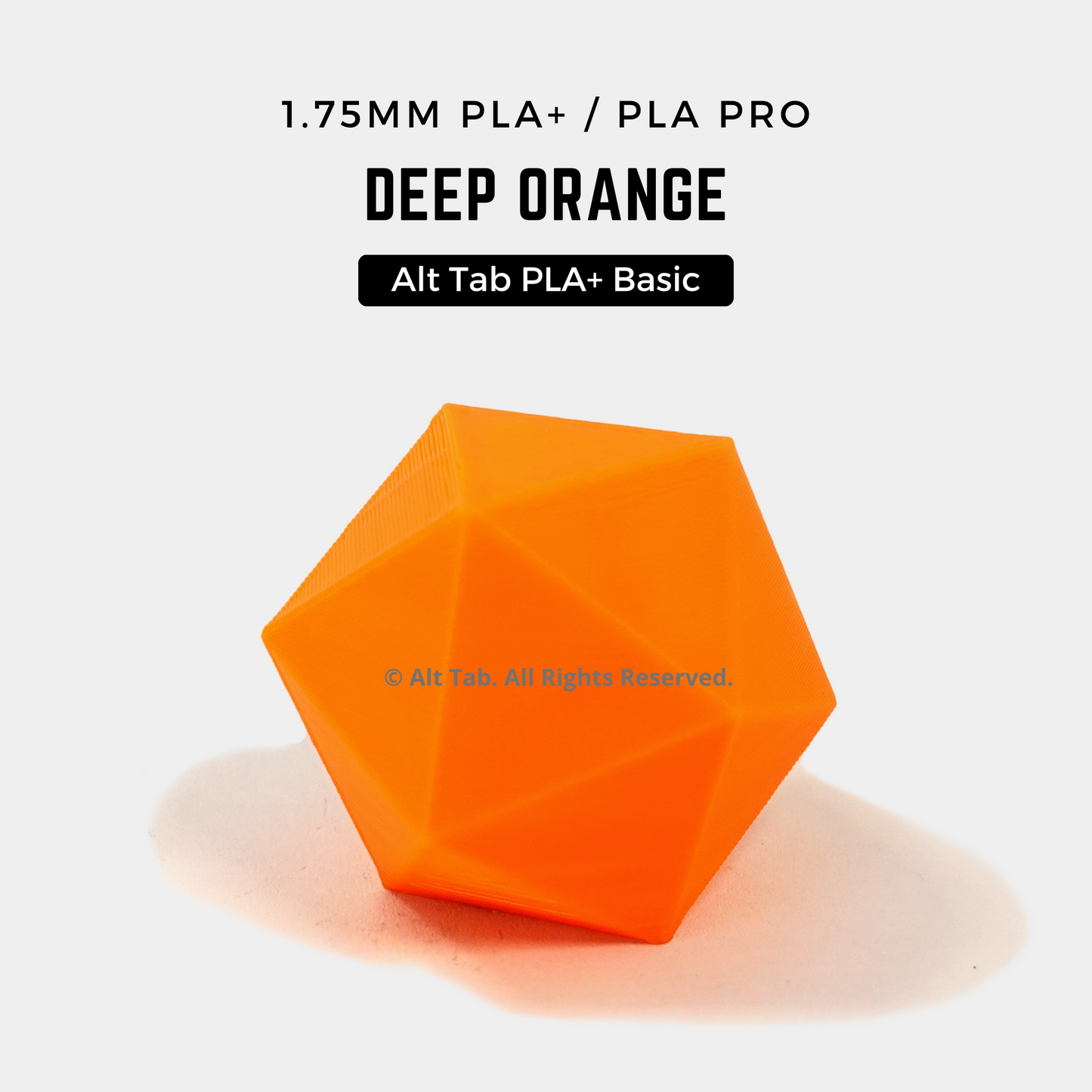 PLA PLUS/PRO Basic - Deep Orange (1.75mm 1KG Filament)