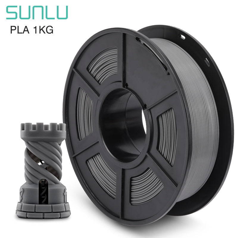 SUNLU PLA+ PLUS Grey Filament | 1.75MM 1KG Premium 3D Printer/Printing