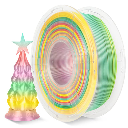 SUNLU PLA+ PLUS Silk Rainbow Variant One(1) Filament | 1.75MM 1KG Premium 3D Printer/Printing