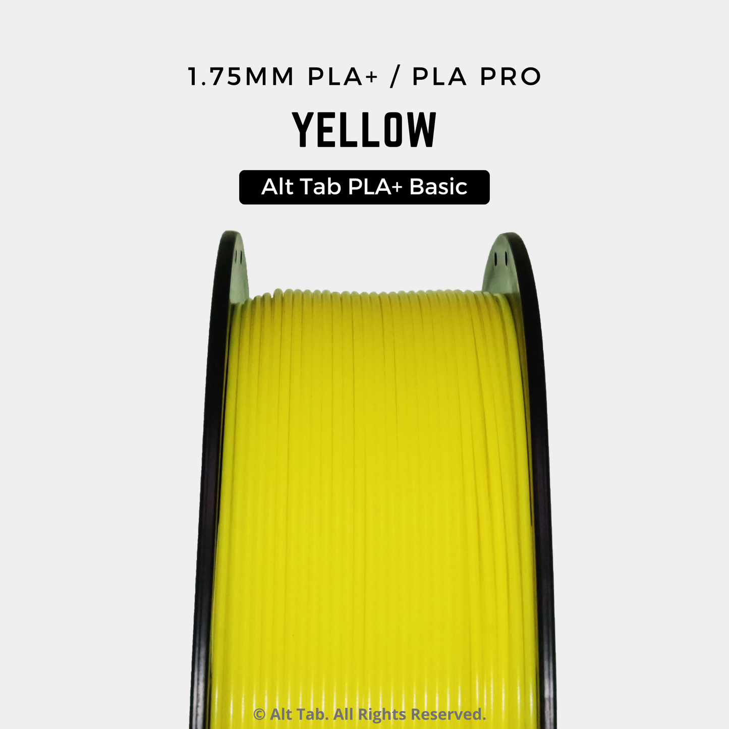 PLA PLUS/PRO Basic - Yellow (1.75mm 1KG Filament)