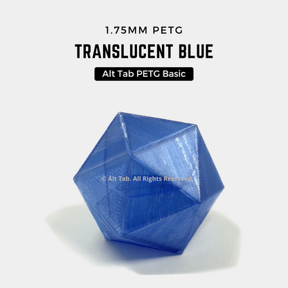 PETG Translucent – Blue (1.75mm 1KG Filament)