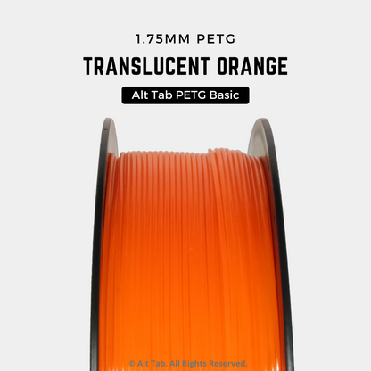 PETG Translucent – Orange (1.75mm 1KG Filament)