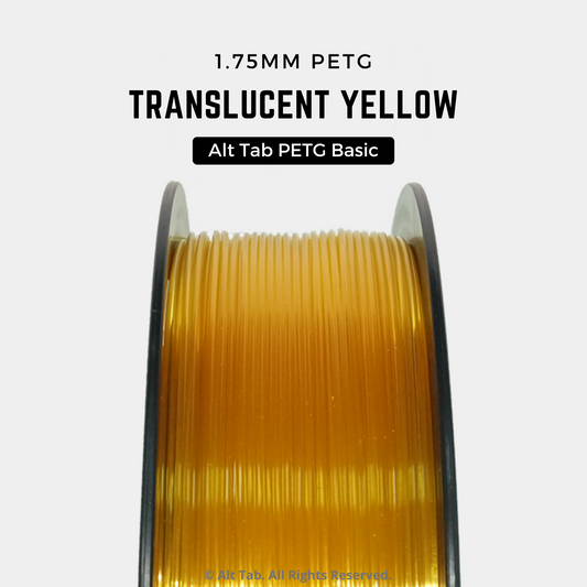 PETG Translucent – Yellow (1.75mm 1KG Filament)